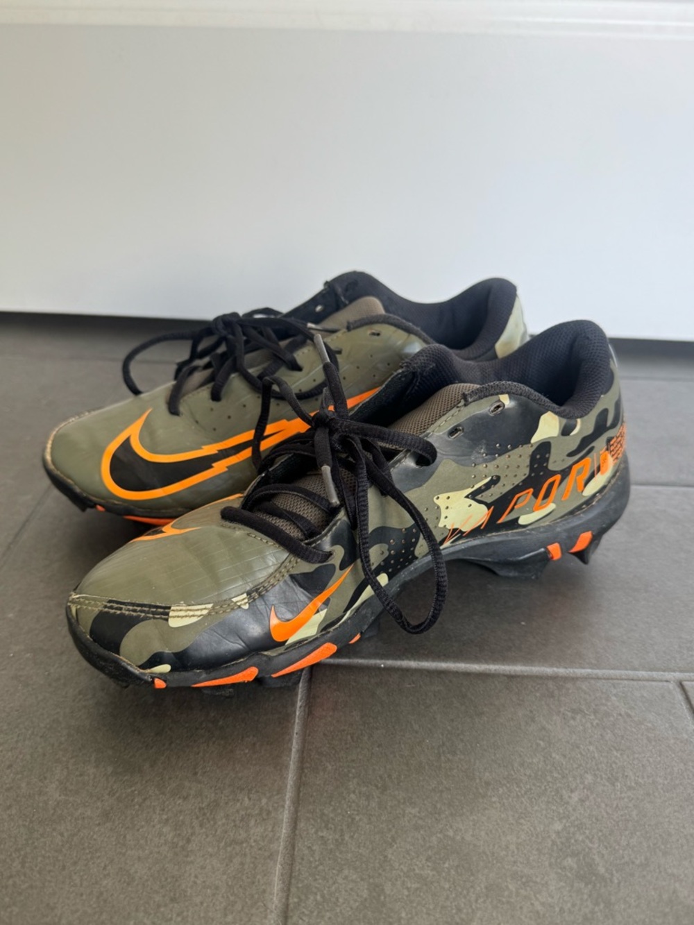 Nike Mercurial Vapor Soccer Cleats Camo Orange Men’s Size 7 FG DC3717-200
